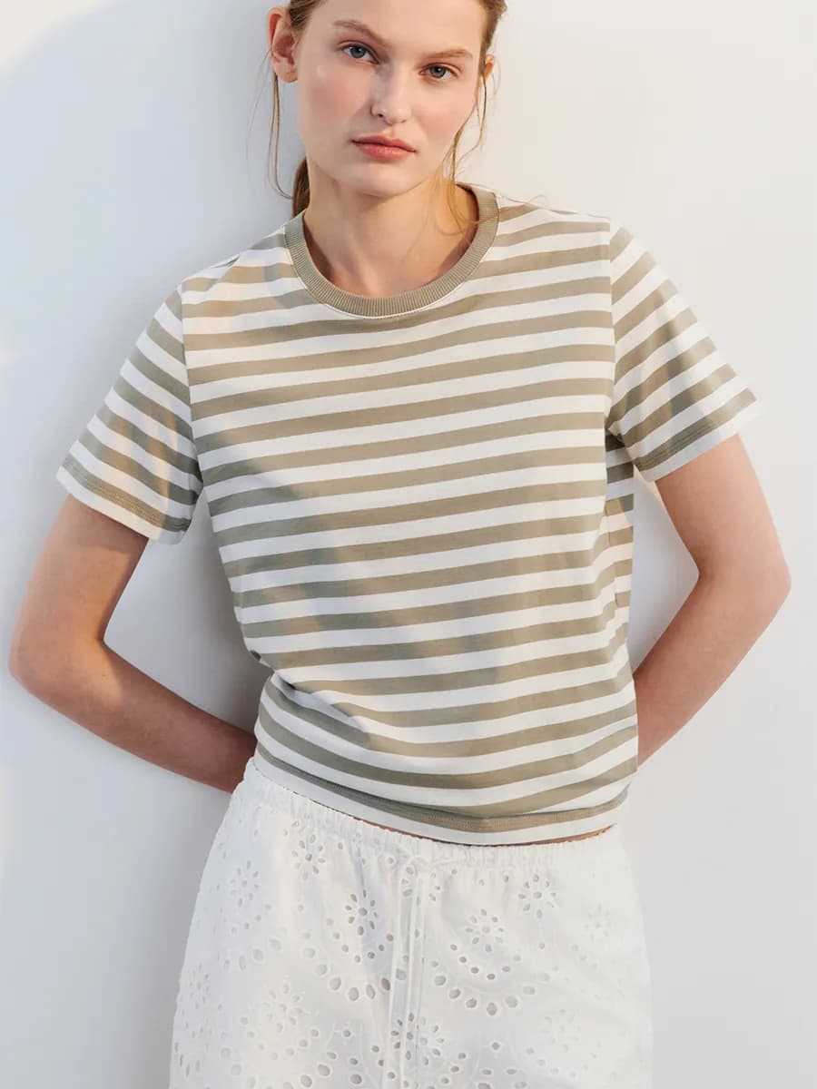 Футболка прямая в полоску