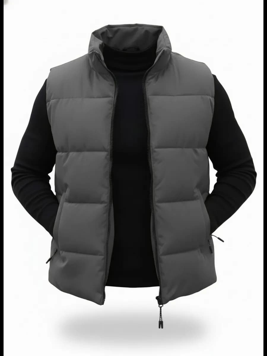 Жилетка утепленная демисезонная безрукавка