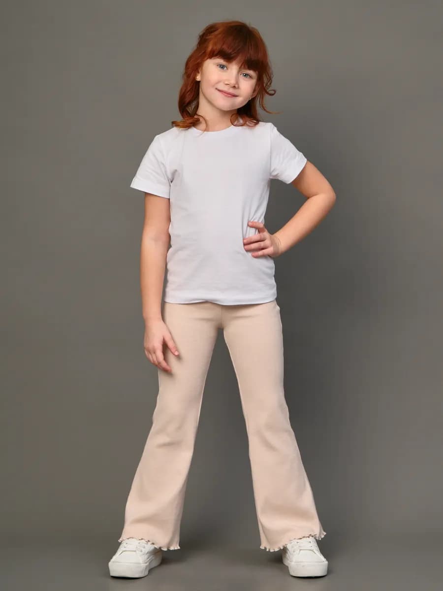 Леггинсы (лосины) клеш в рубчик