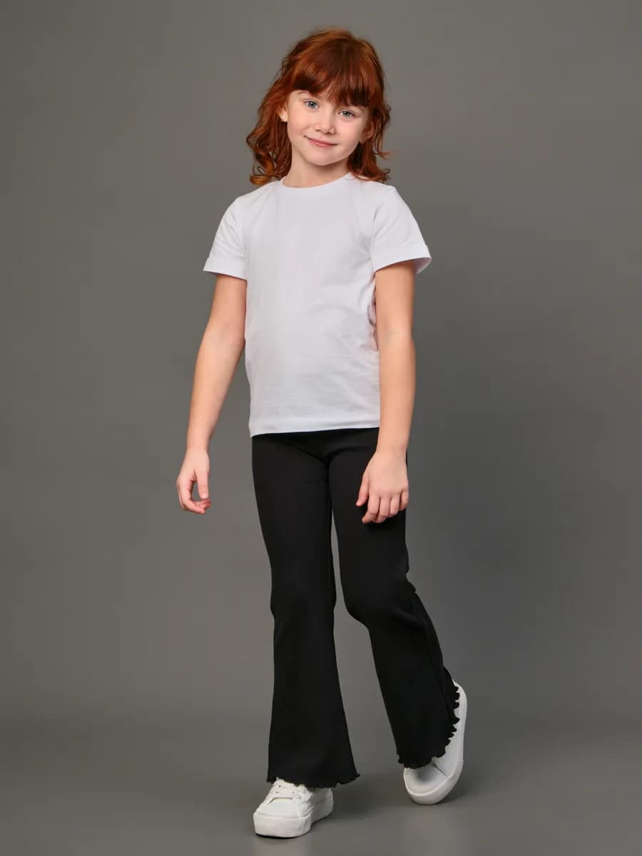 Леггинсы (лосины) клеш в рубчик