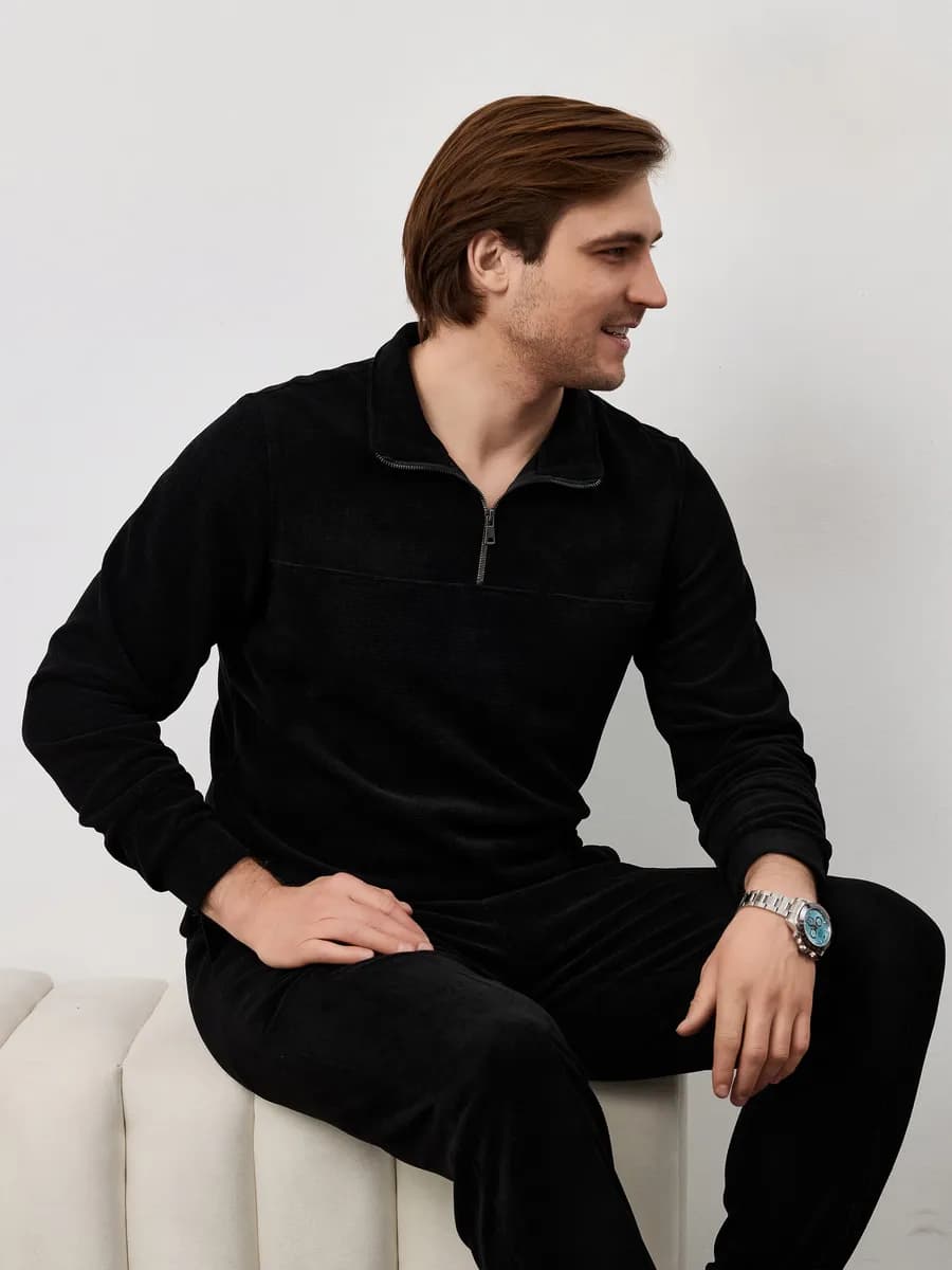 Костюм вельветовый с полузамком