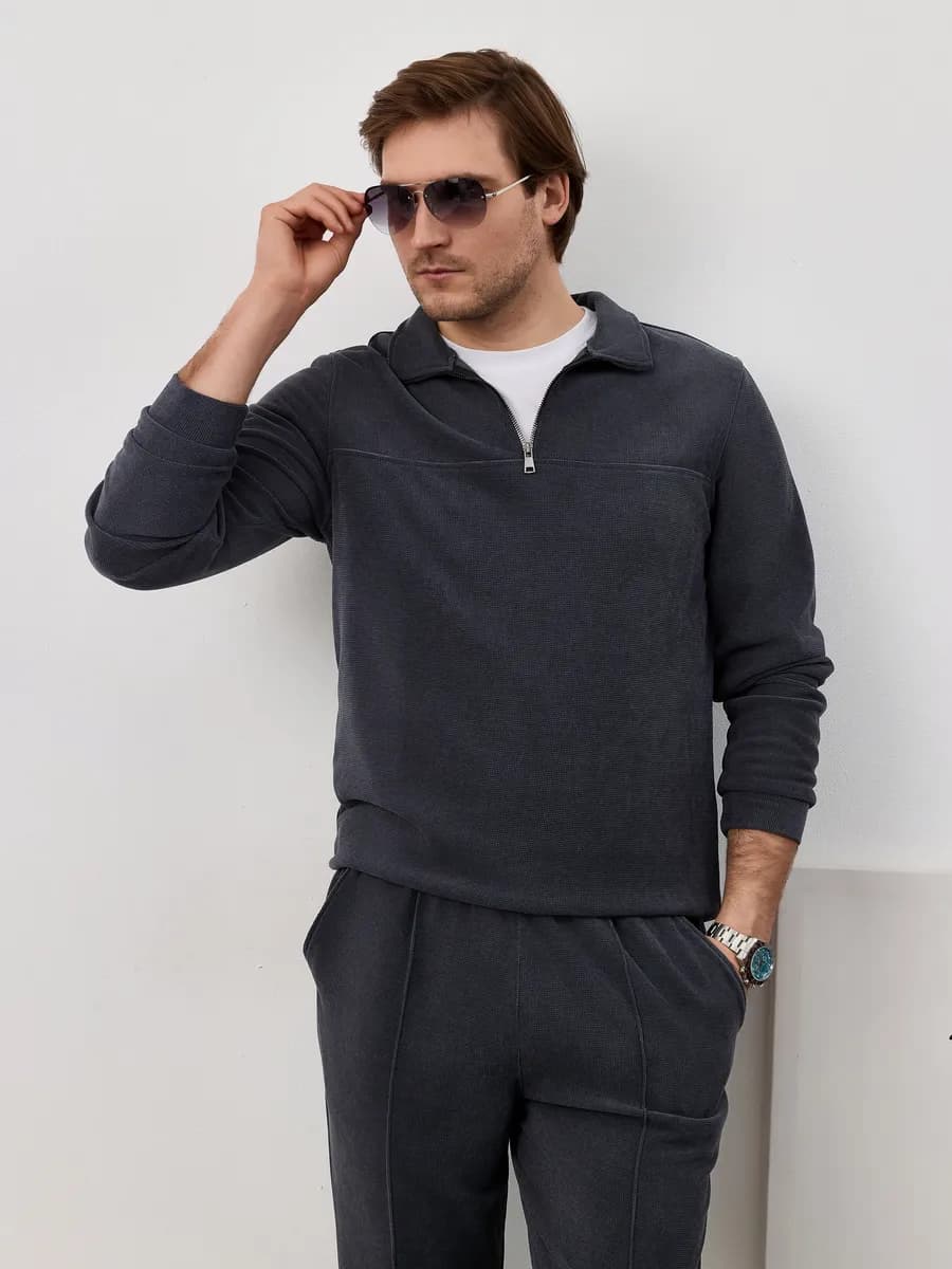 Костюм вельветовый с полузамком