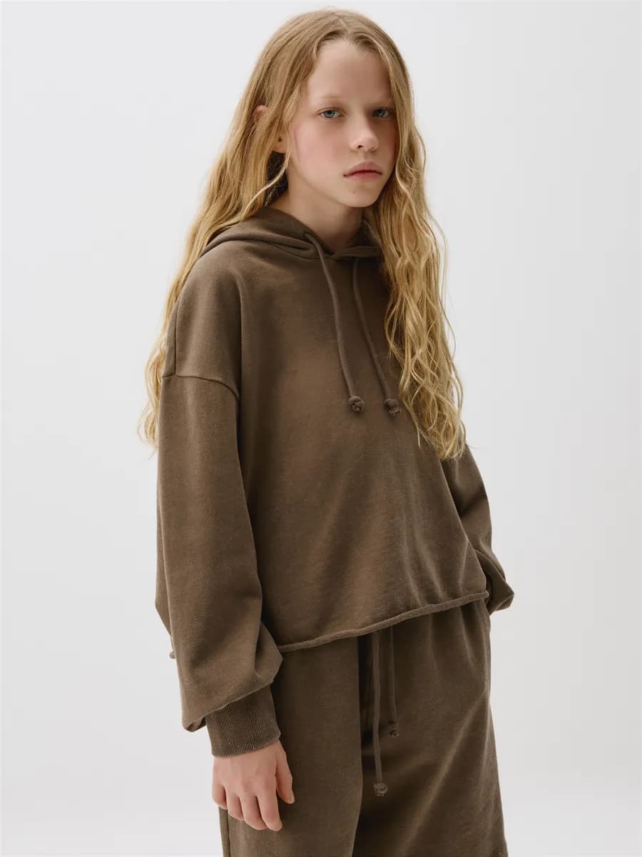 Худи оверсайз укороченное базовое