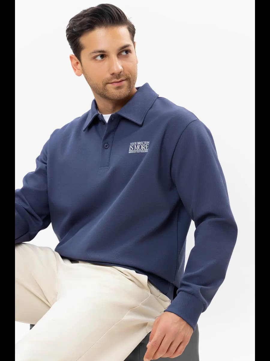 Свитшот поло y2k унисекс - фото 1