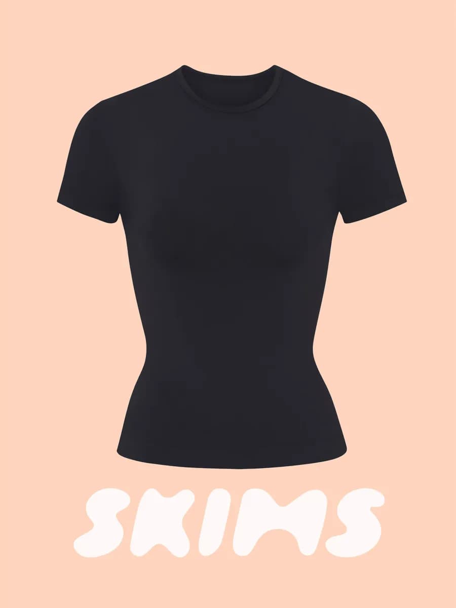 Футболка черная скимс