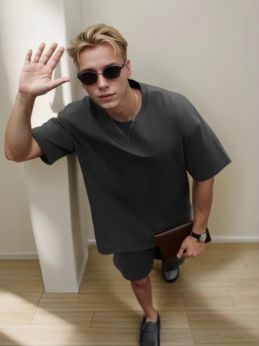 Мужской домашний новогодний костюм пижама