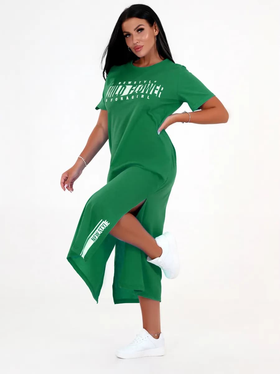 Платье туника домашняя большого размера удлиненная