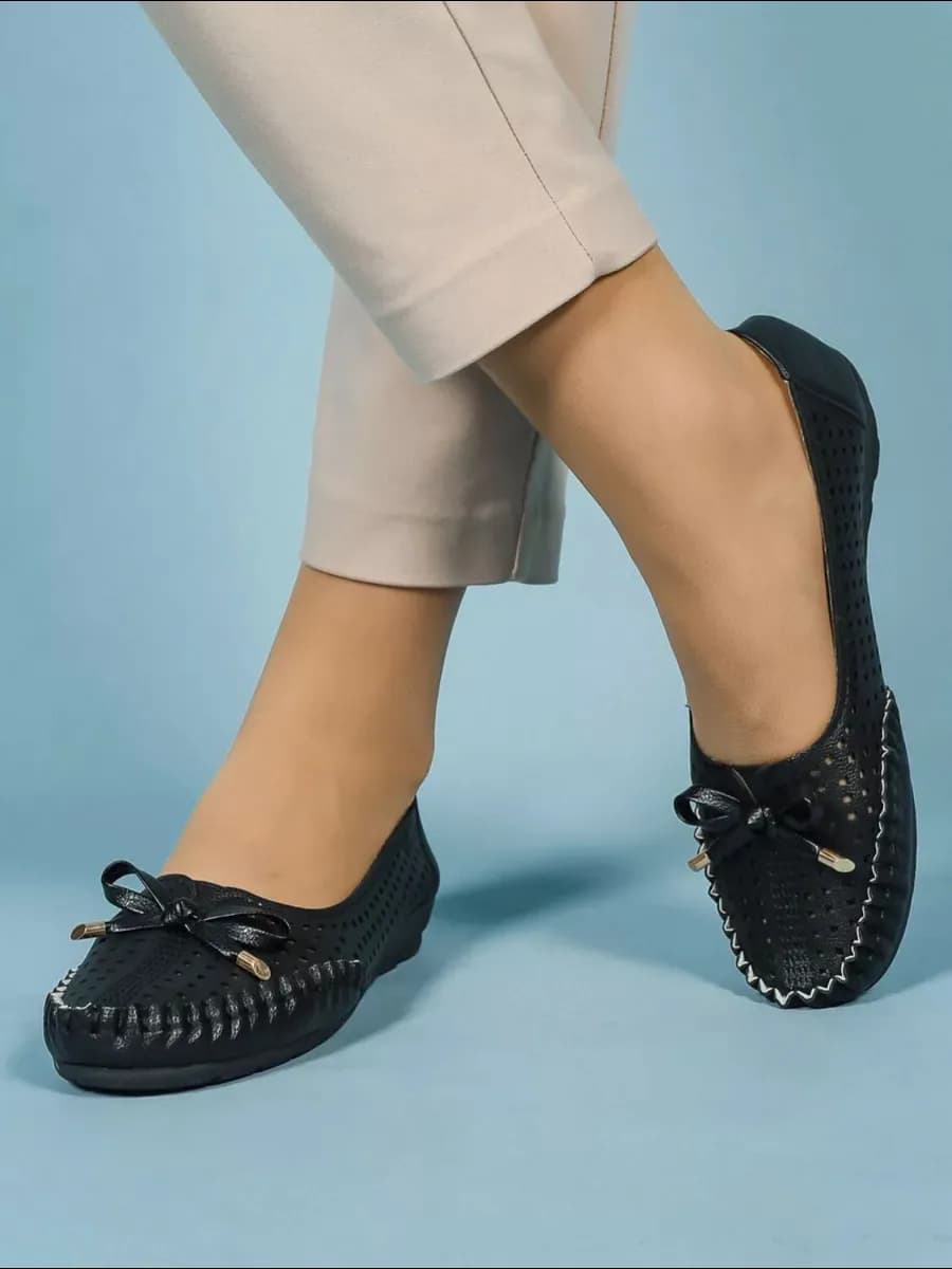 Мокасины летние с перфорацией