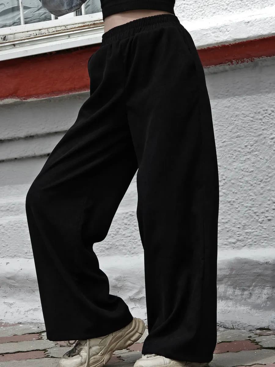 Вельветовые брюки для подростка на резинке