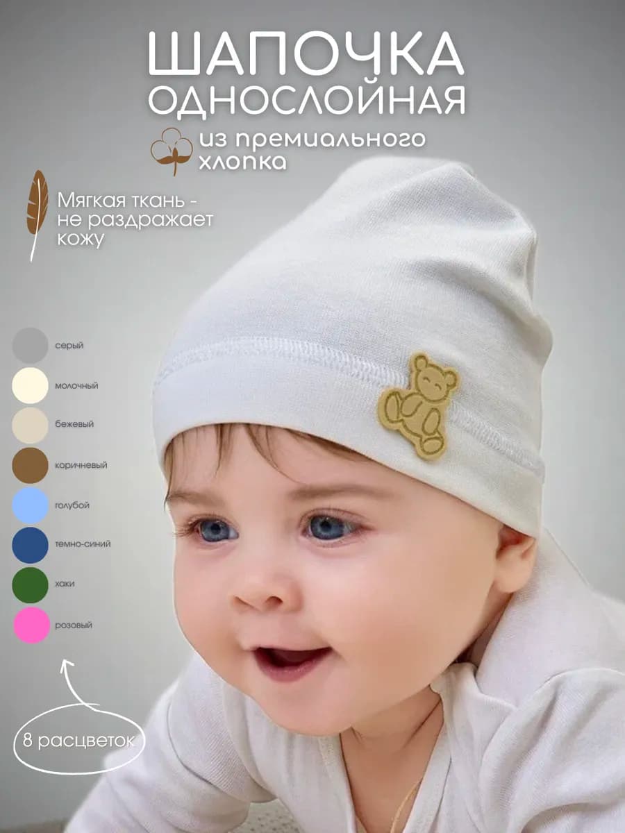 Шапочка для новорожденного