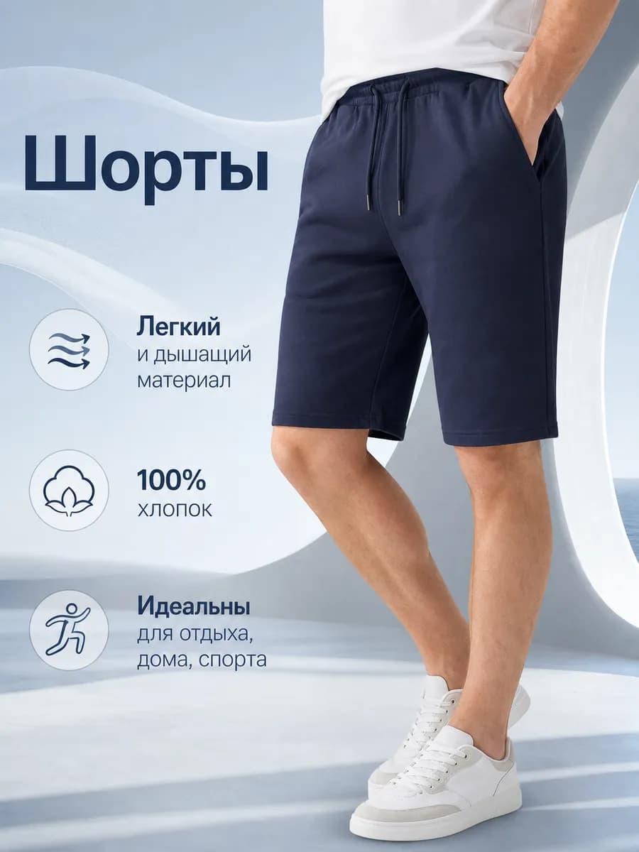 Шорты летние удлиненные хлопок