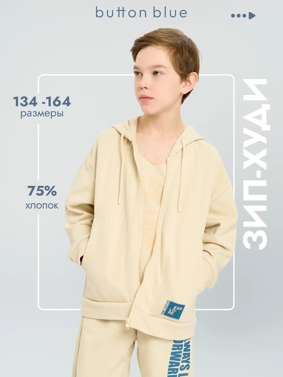 Зип худи детское Толстовка на молнии с капюшоном