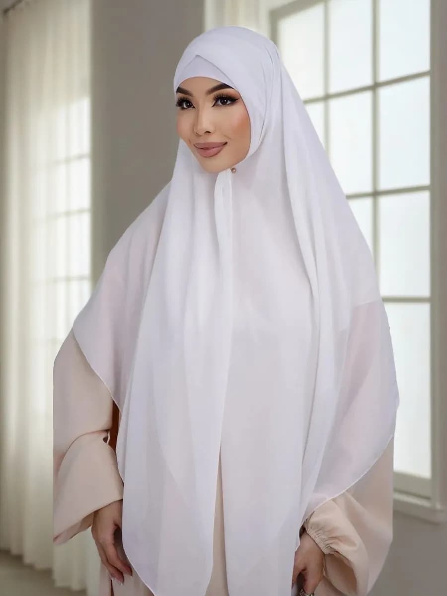 Платок легкий шифоновый 140 140 мусульманский