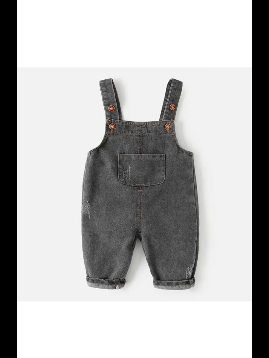 джинсовый комбинезон для малышей для новорожденных