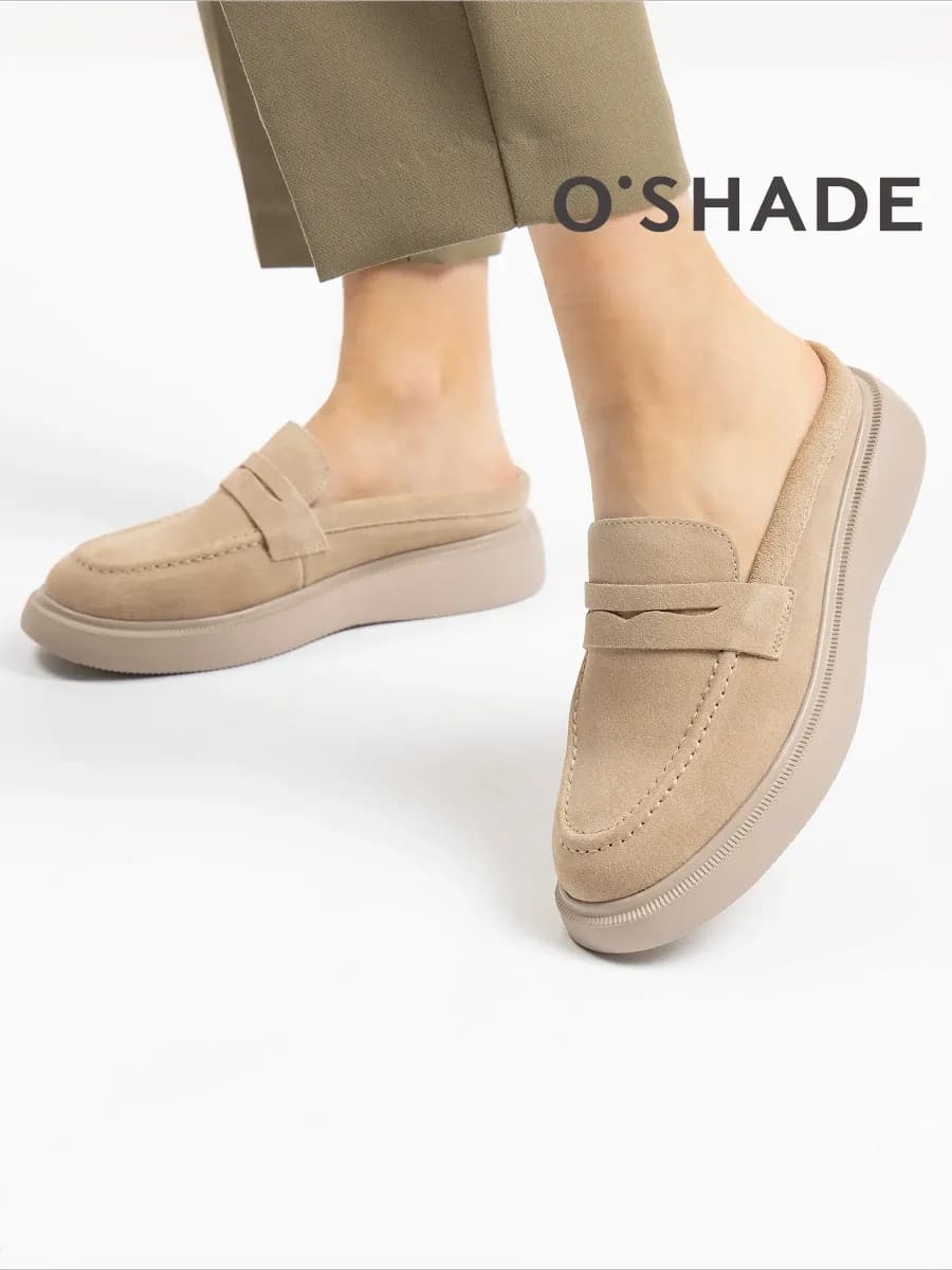 Сабо замшевые женские