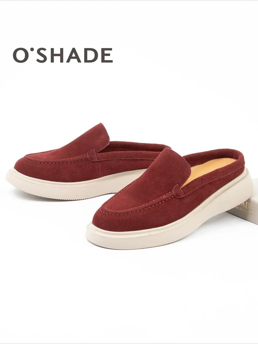 Мюли женские замшевые