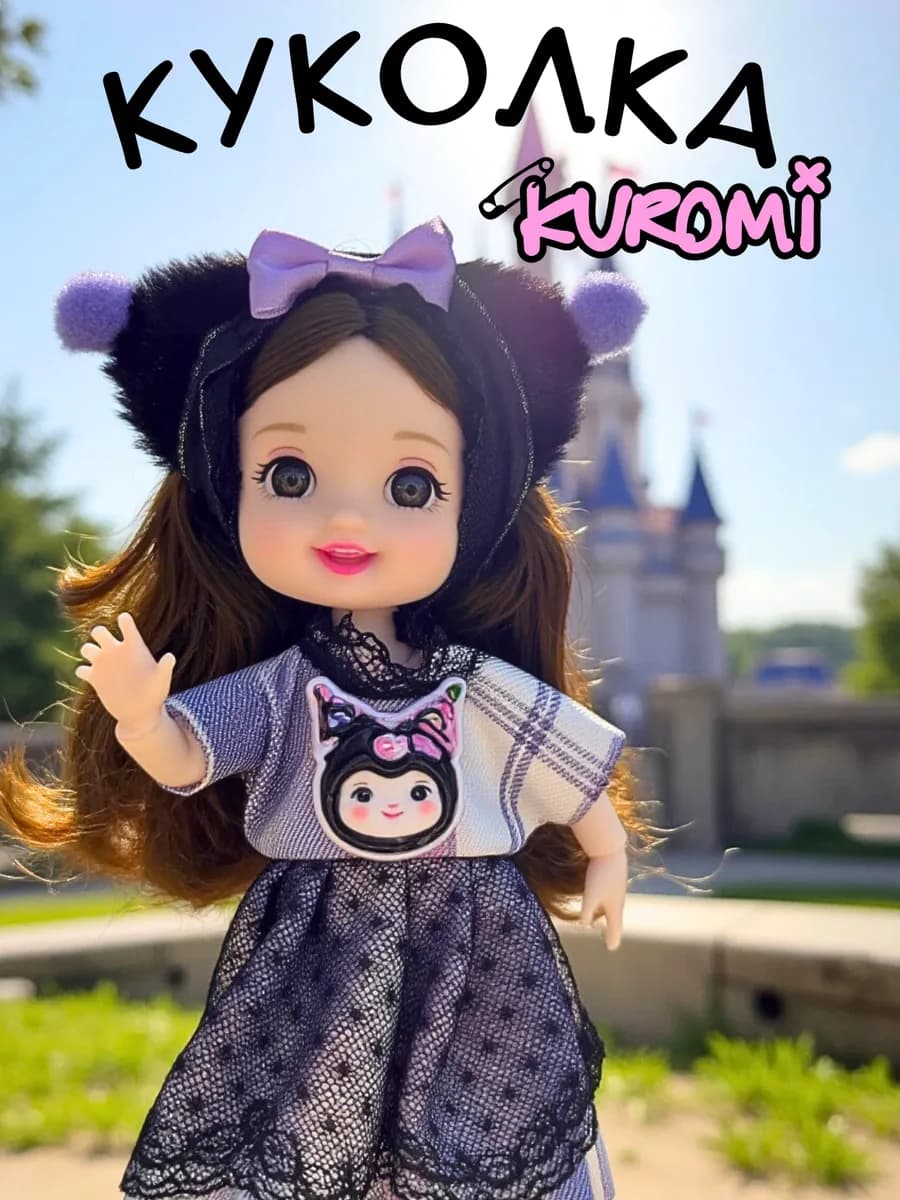 Кукла для девочки шарнирная 16 см Куроми слайм с одеждой