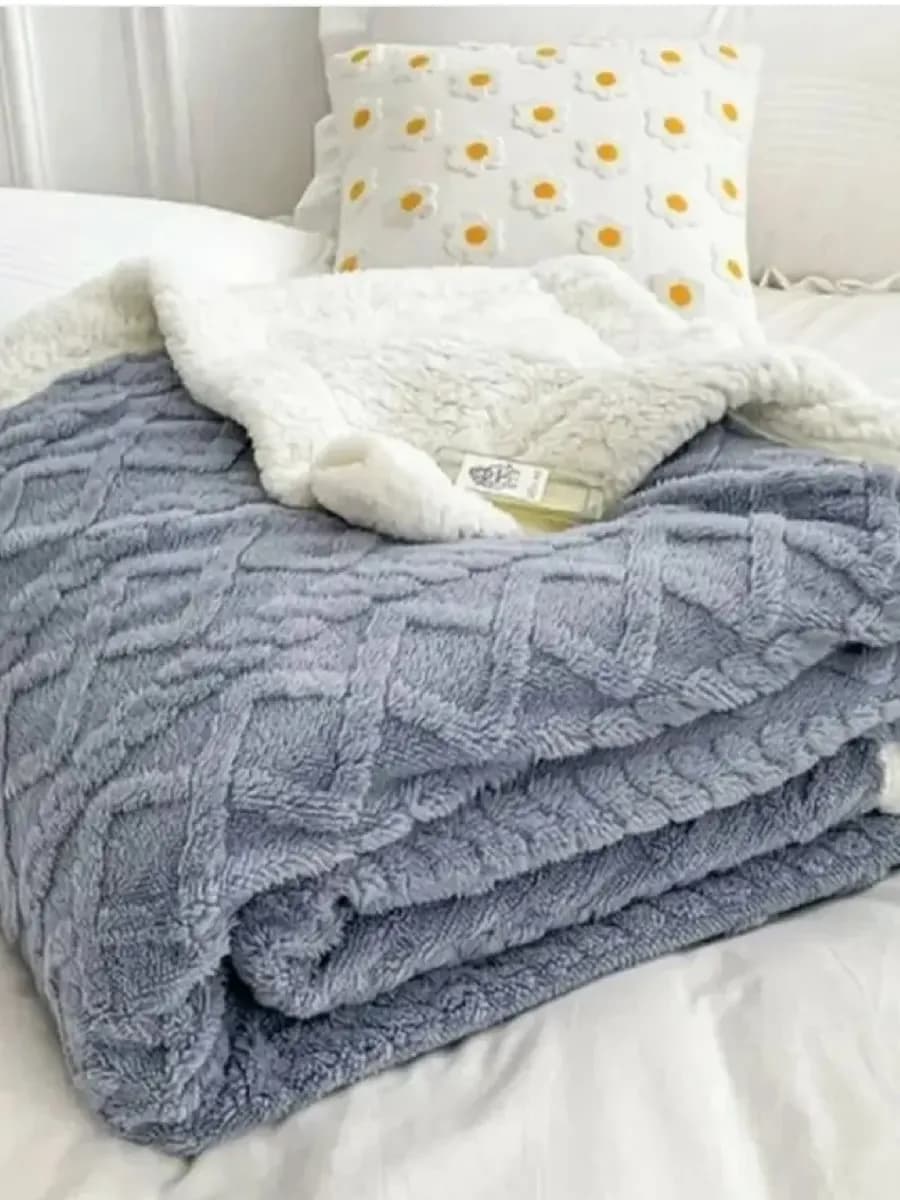 Плед покрывало 200х220 на диван и кровать