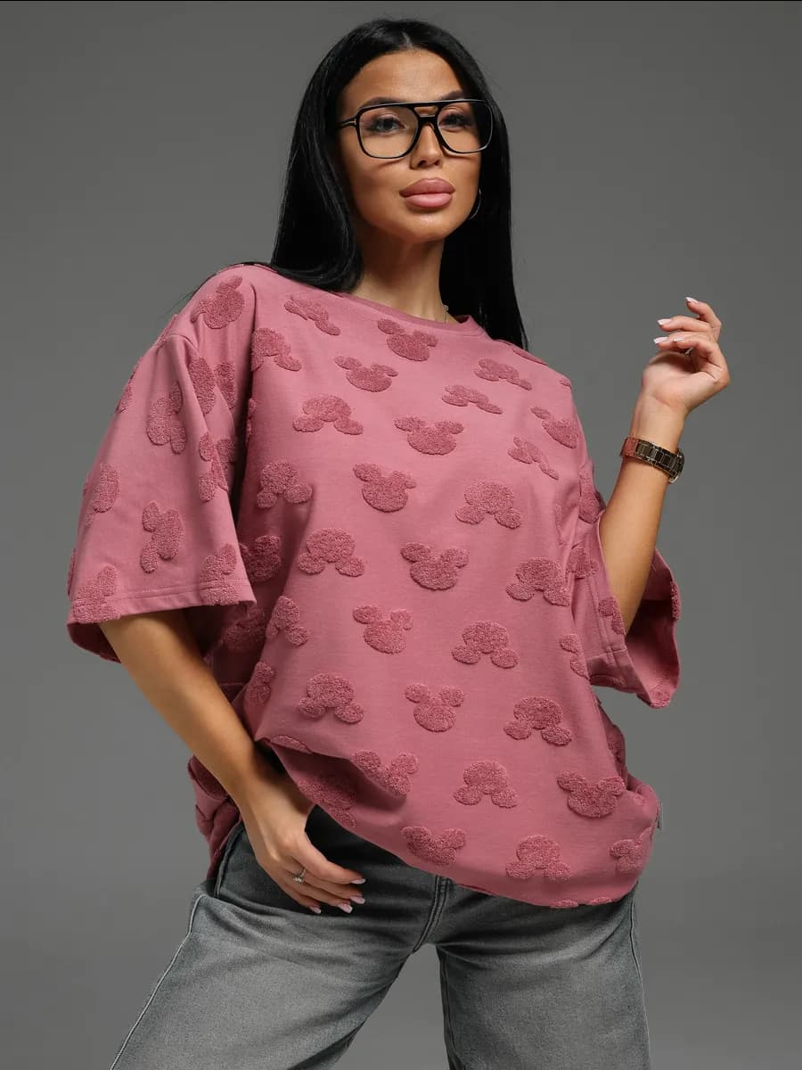 Футболка оверсайз с микки маус