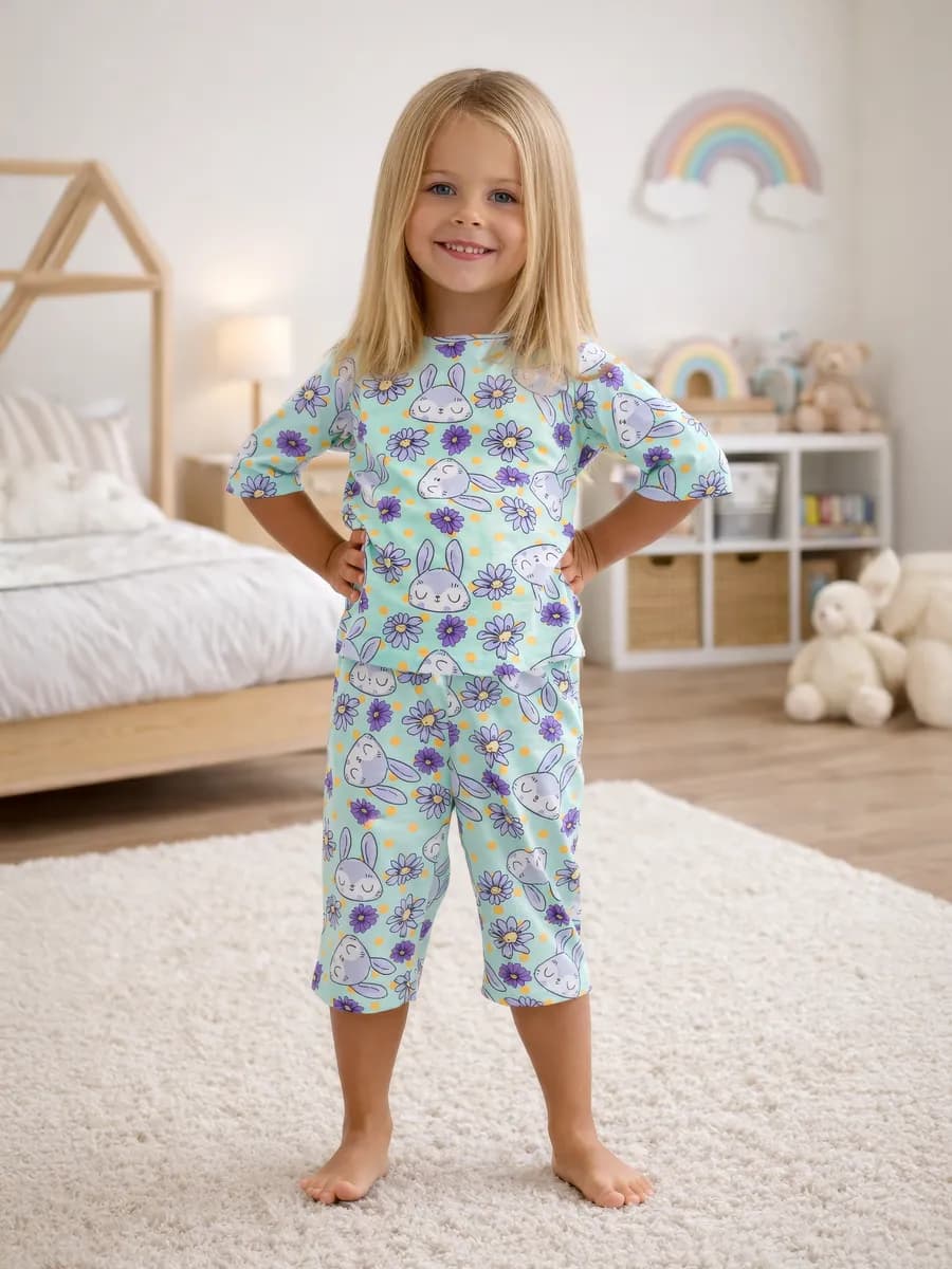 Пижама для девочки со штанами