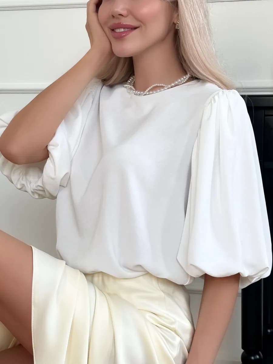 Блузка летняя нарядная для офиса