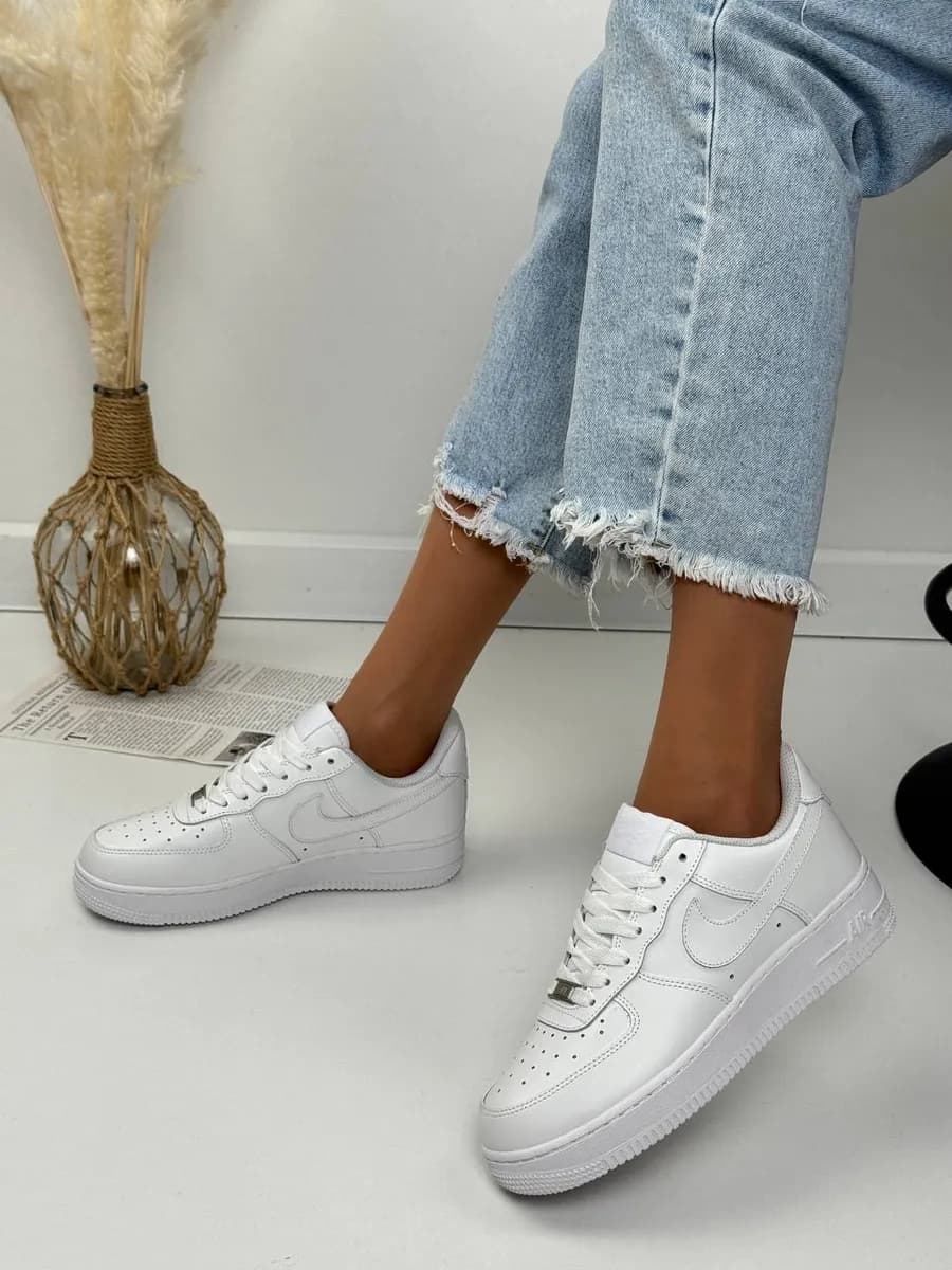 Кроссовки Air Force 1 Low кожаные (найк Аир Форс 1)