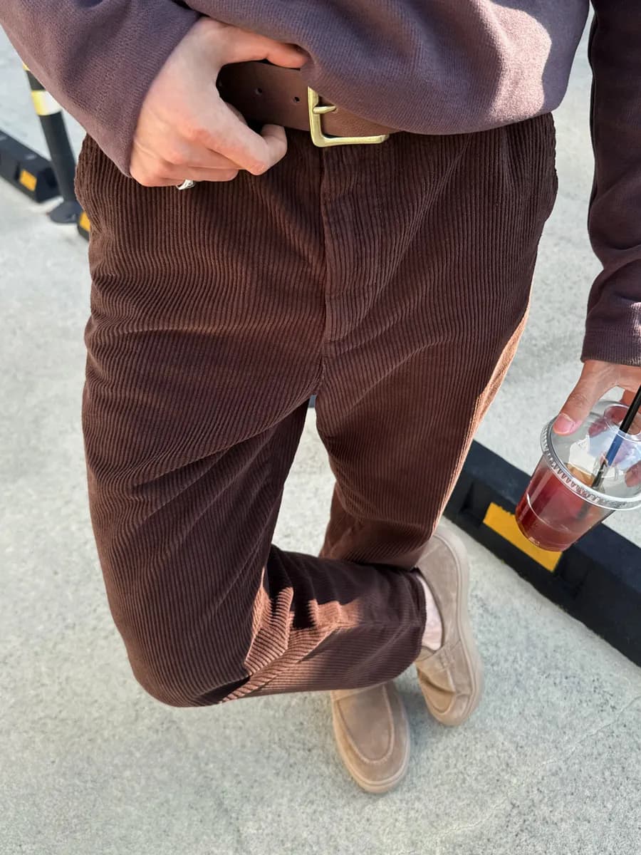 Брюки вельветовые прямые