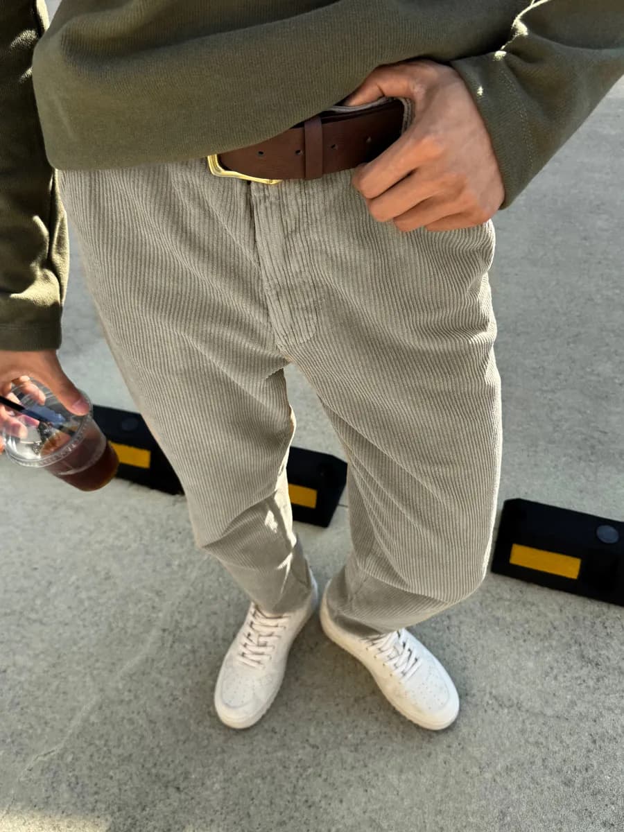 Брюки вельветовые прямые