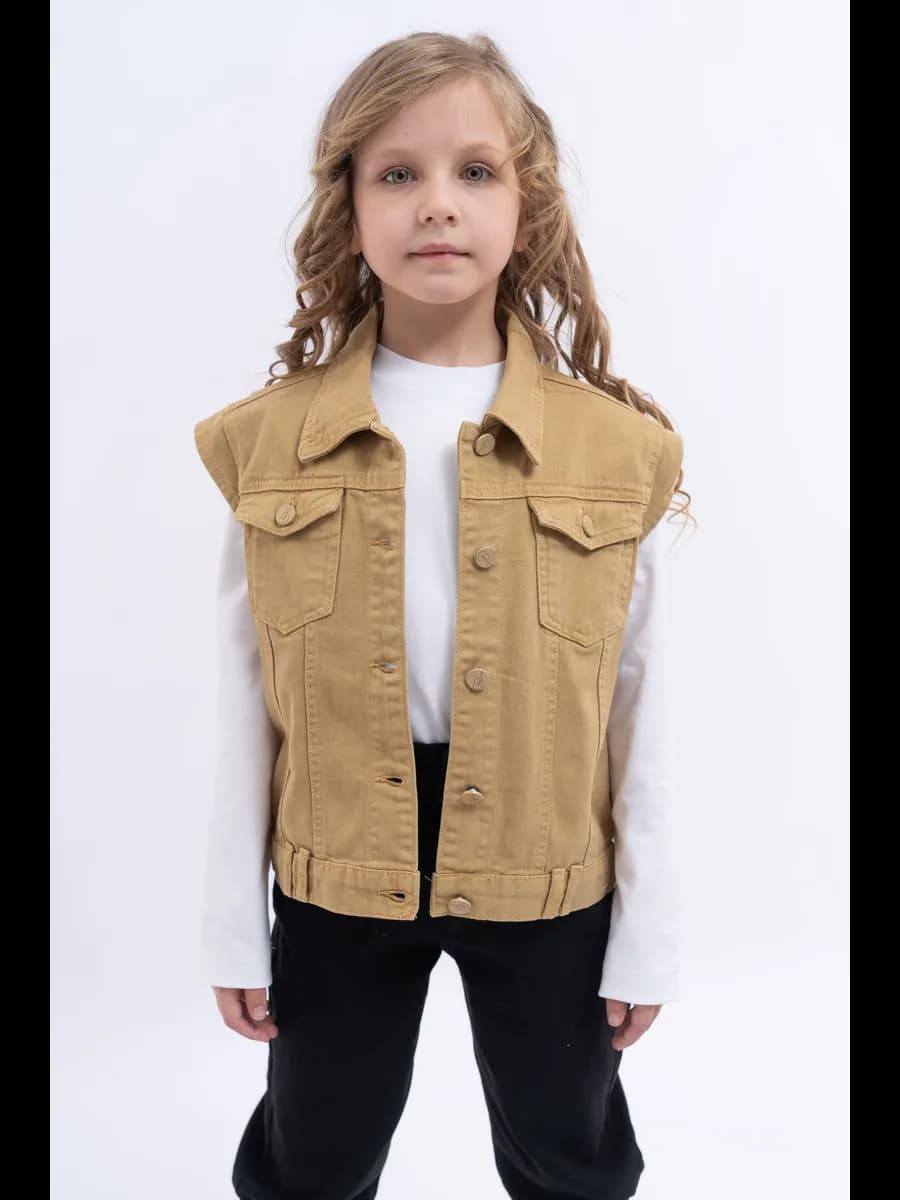 Жилетка джинсовая базовая