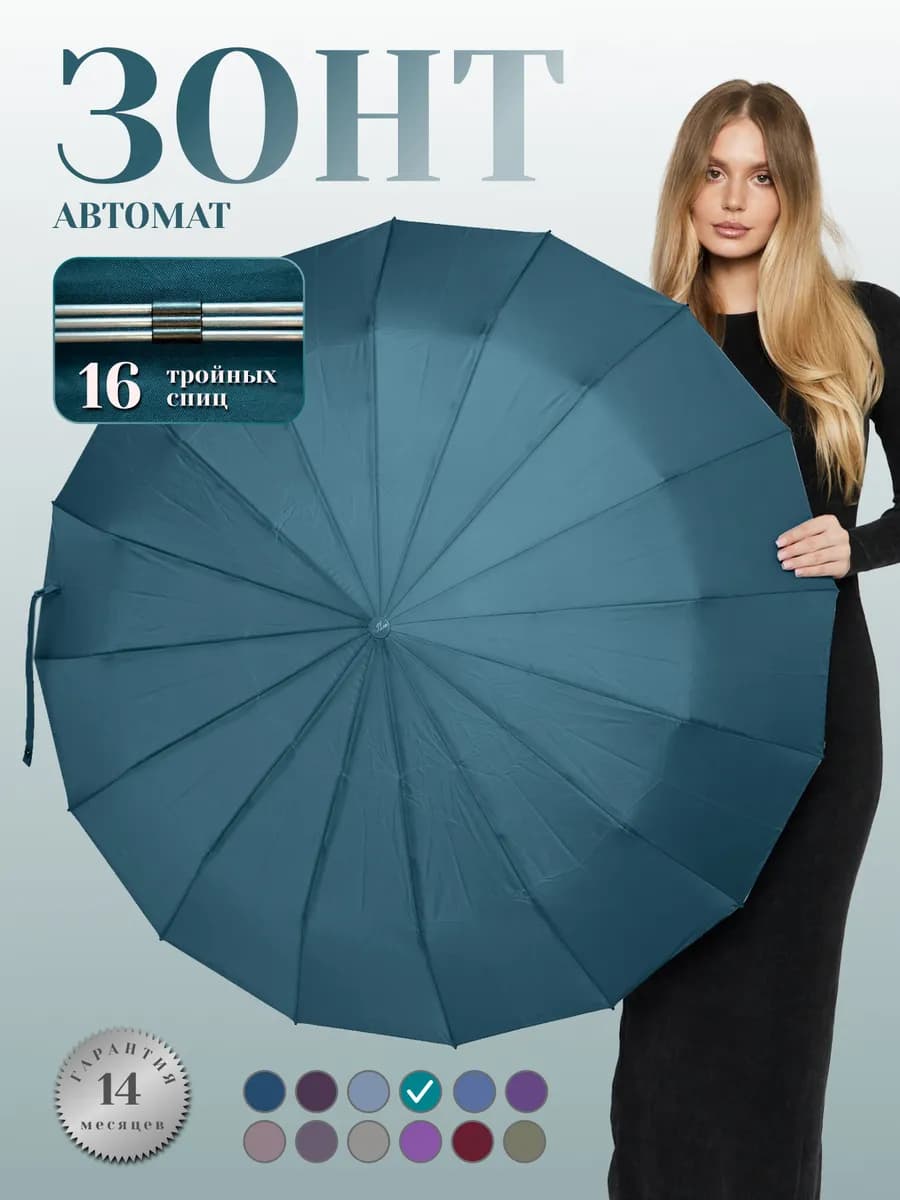 Зонт автомат антиветер складной