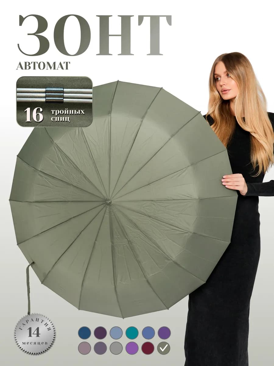 Зонт автомат антиветер складной
