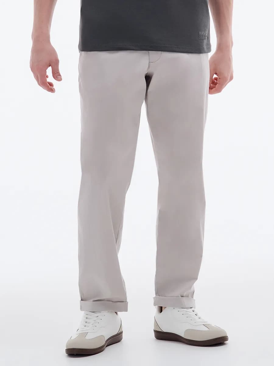 Укороченные зауженные брюки - фото 1