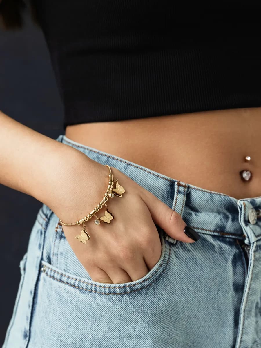 Браслет на руку бижутерия - фото 1