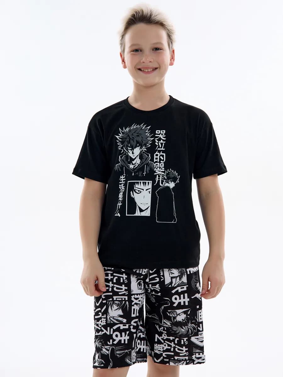 Пижама домашняя с шортами подростковая