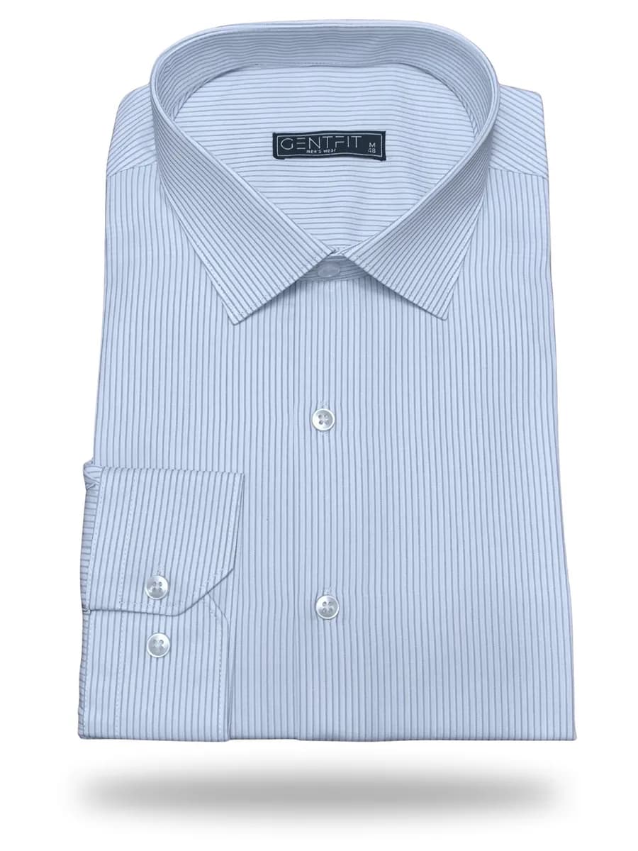 Рубашка в полоску с длинным рукавом