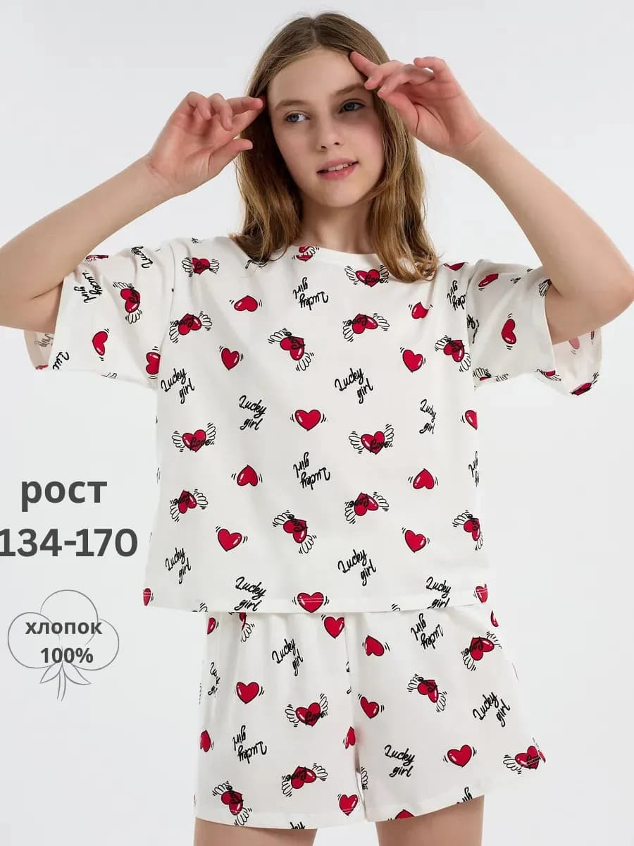 Пижама домашняя с шортами