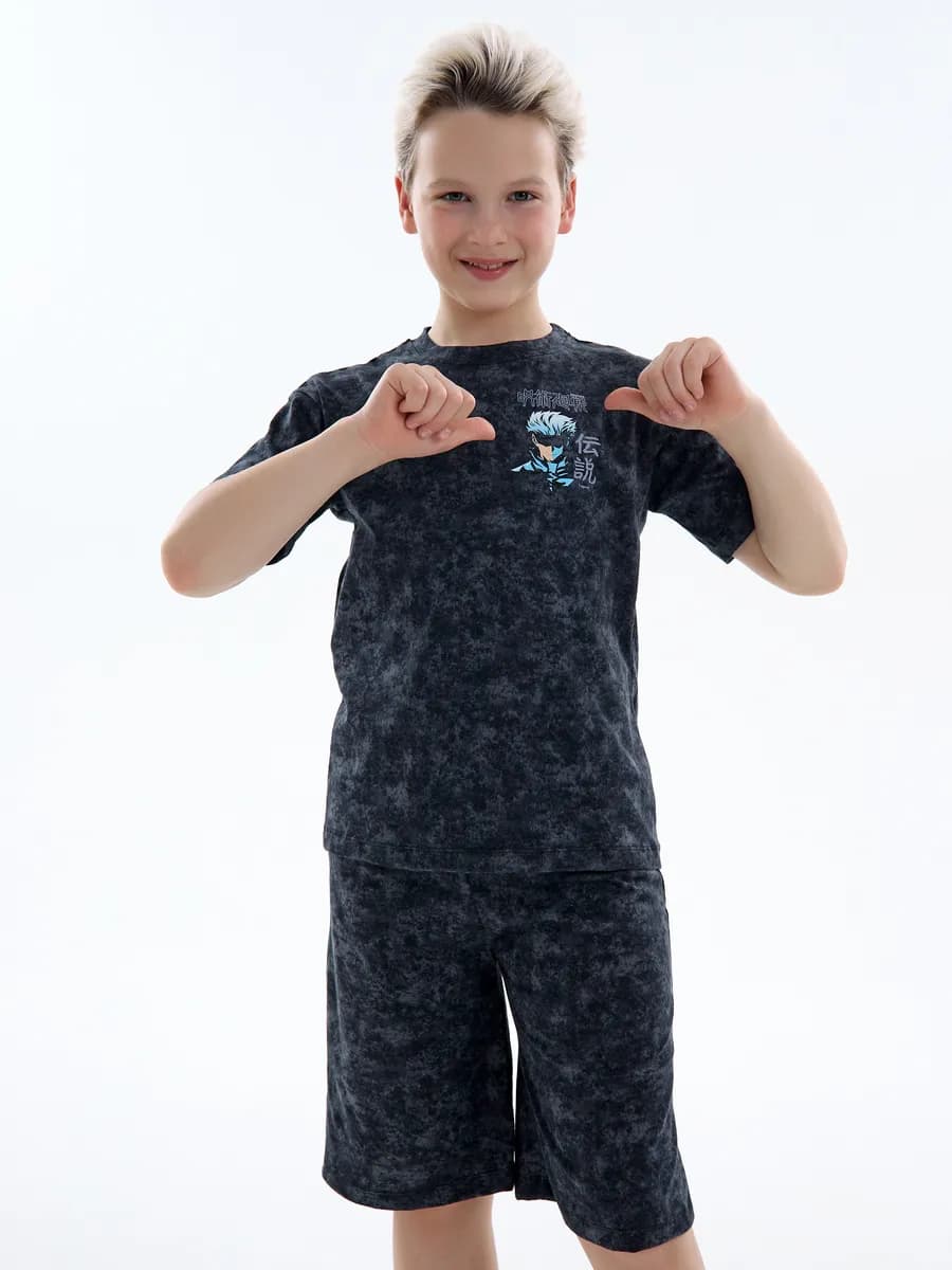 Пижама домашняя с шортами подростковая