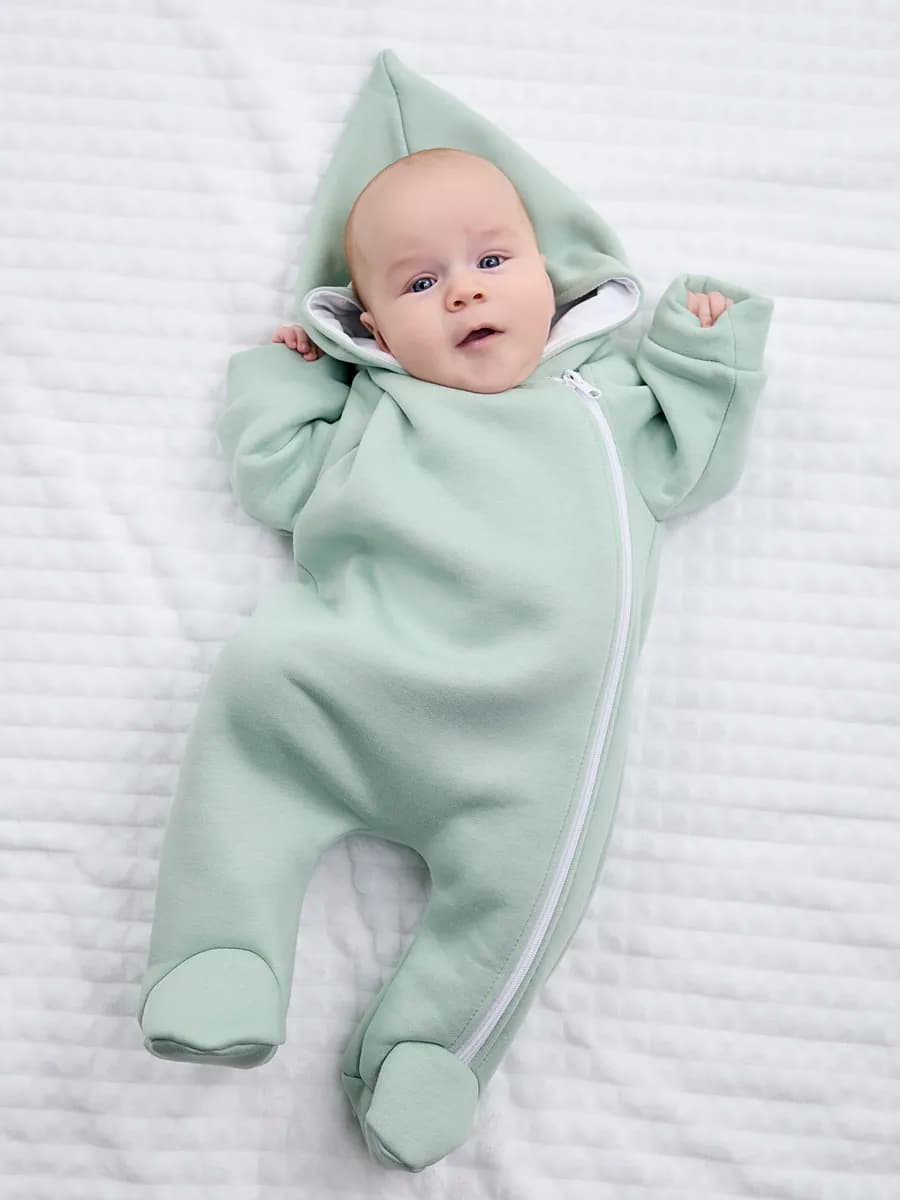 Комбинезон с начесом для новорожденных