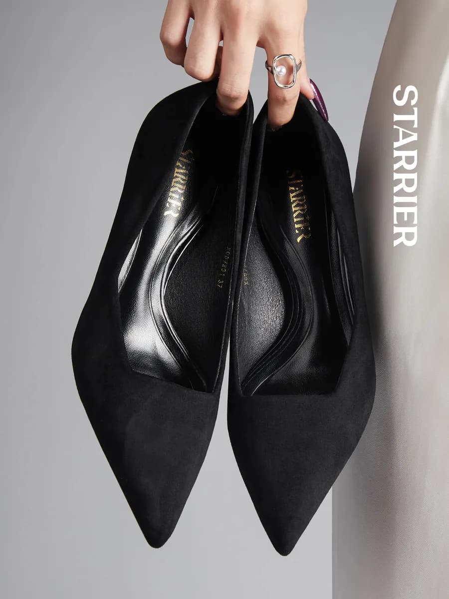 Туфли лодочки на низком каблуке