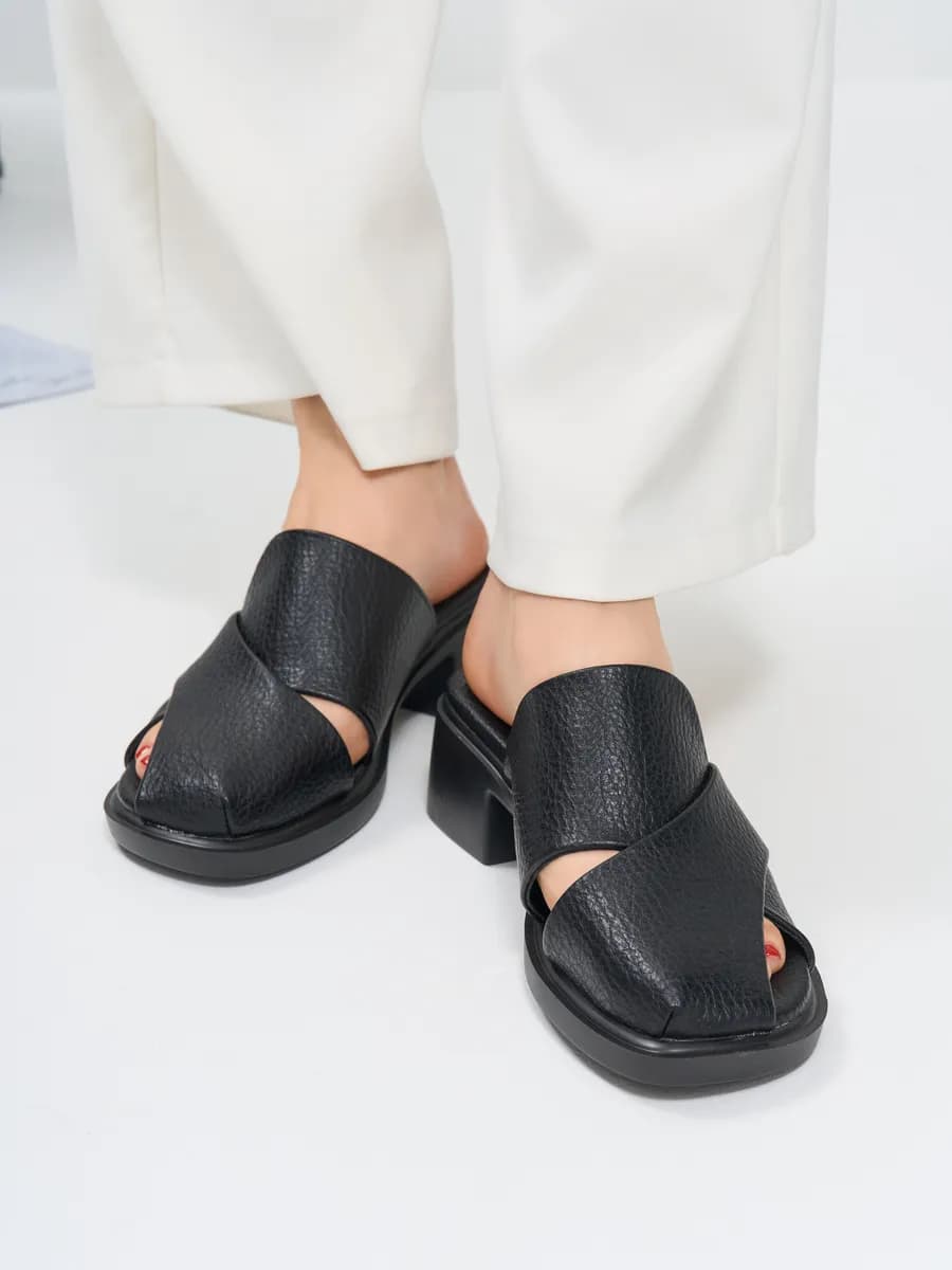 Туфли мюли летние женские без пятки