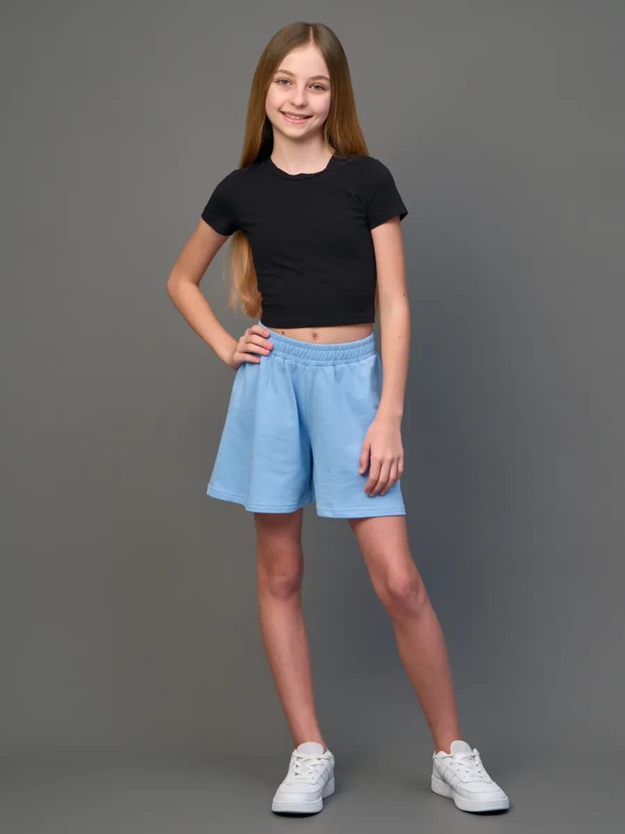 Шорты-юбка летние оверсайз хлопок