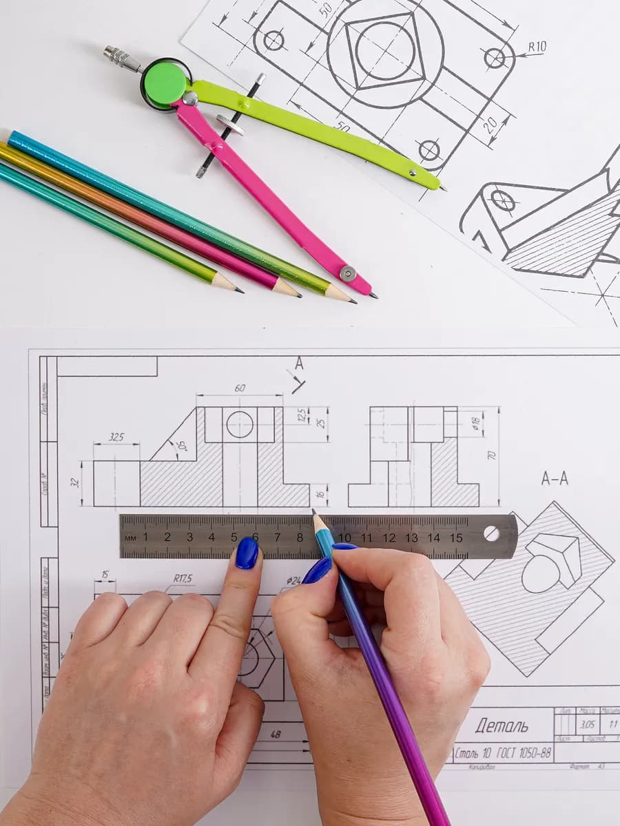 Линейка металлическая 15 см