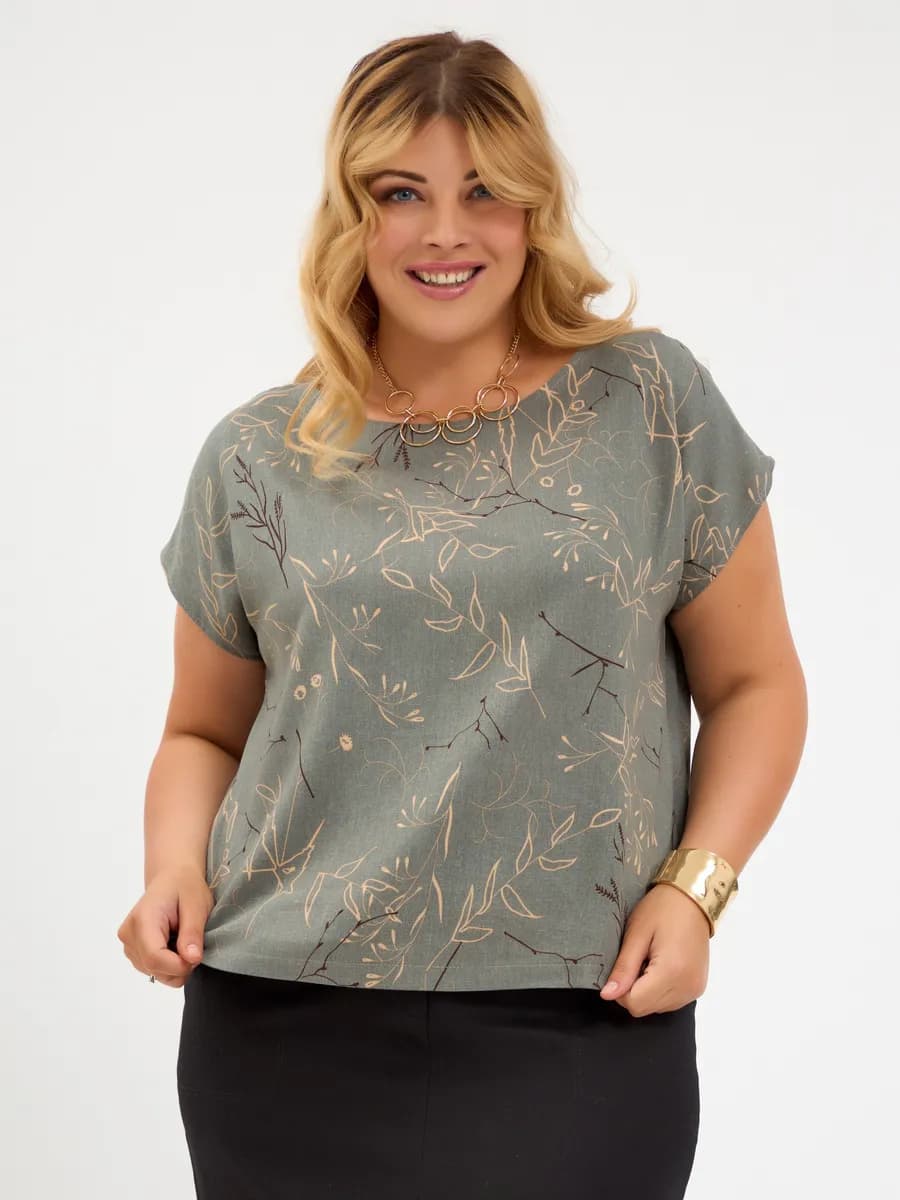 Блузка летняя больших размеров