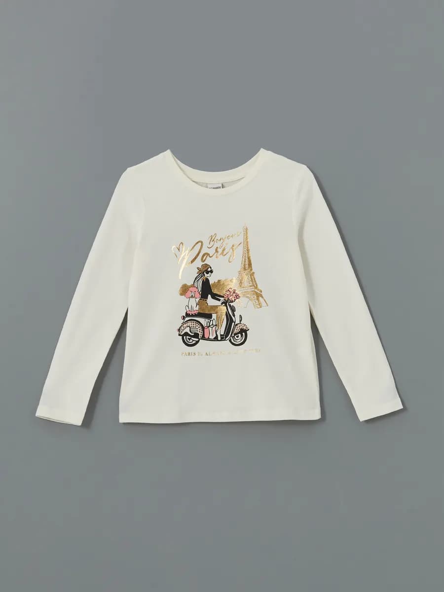 экрю Футболки для девочек