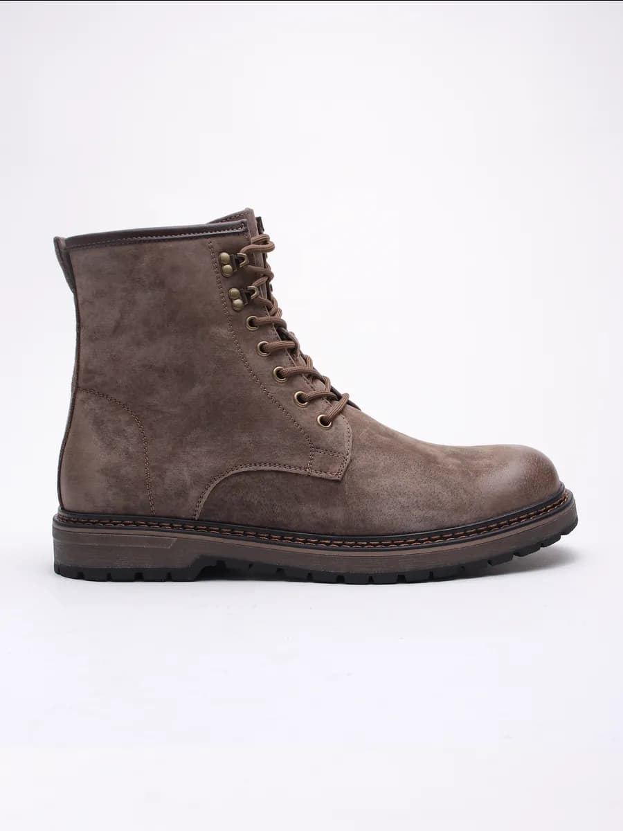 Ботинки зимние замшевые натуральные с мехом