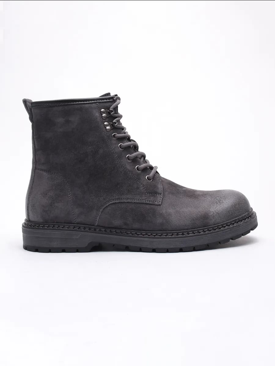 Ботинки зимние замшевые натуральные с мехом