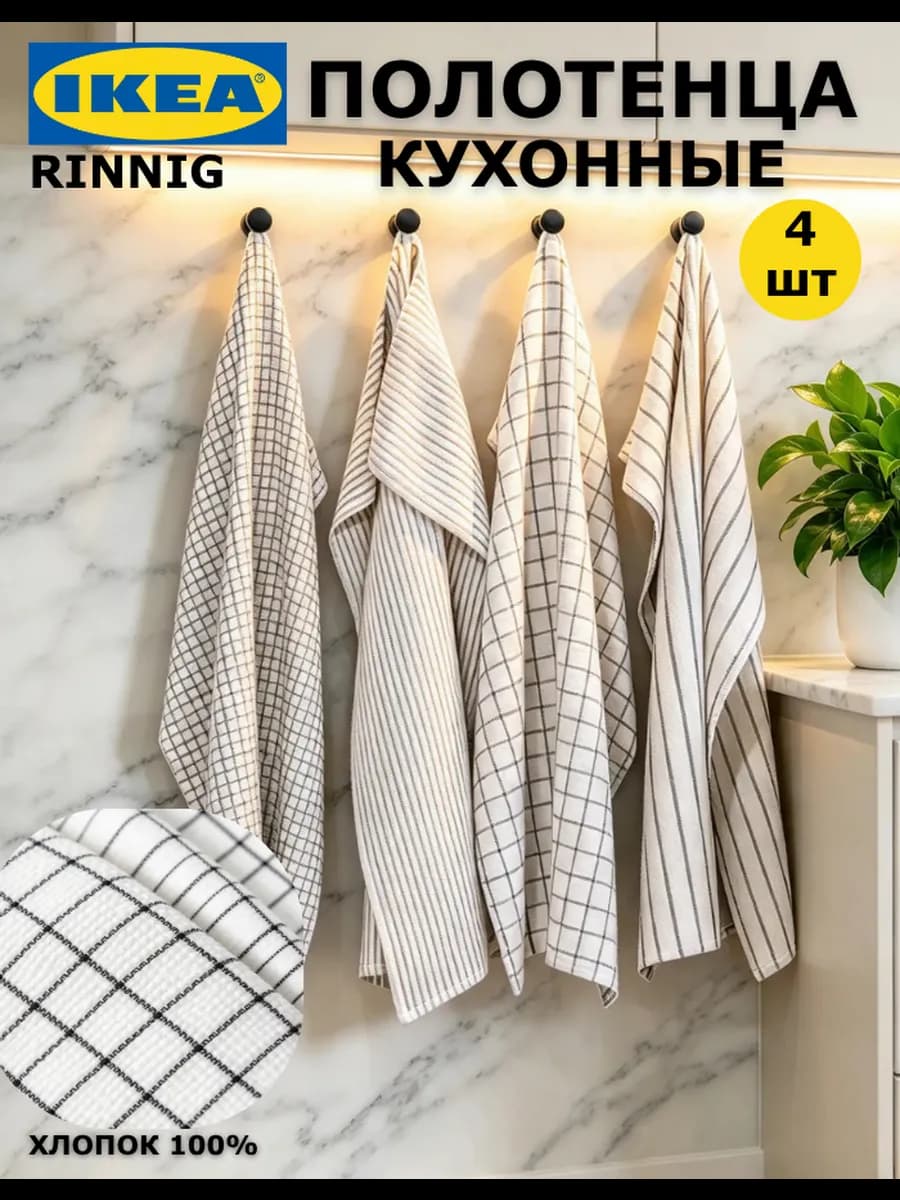 Кухонное полотенце набор РИННИГ Икеа