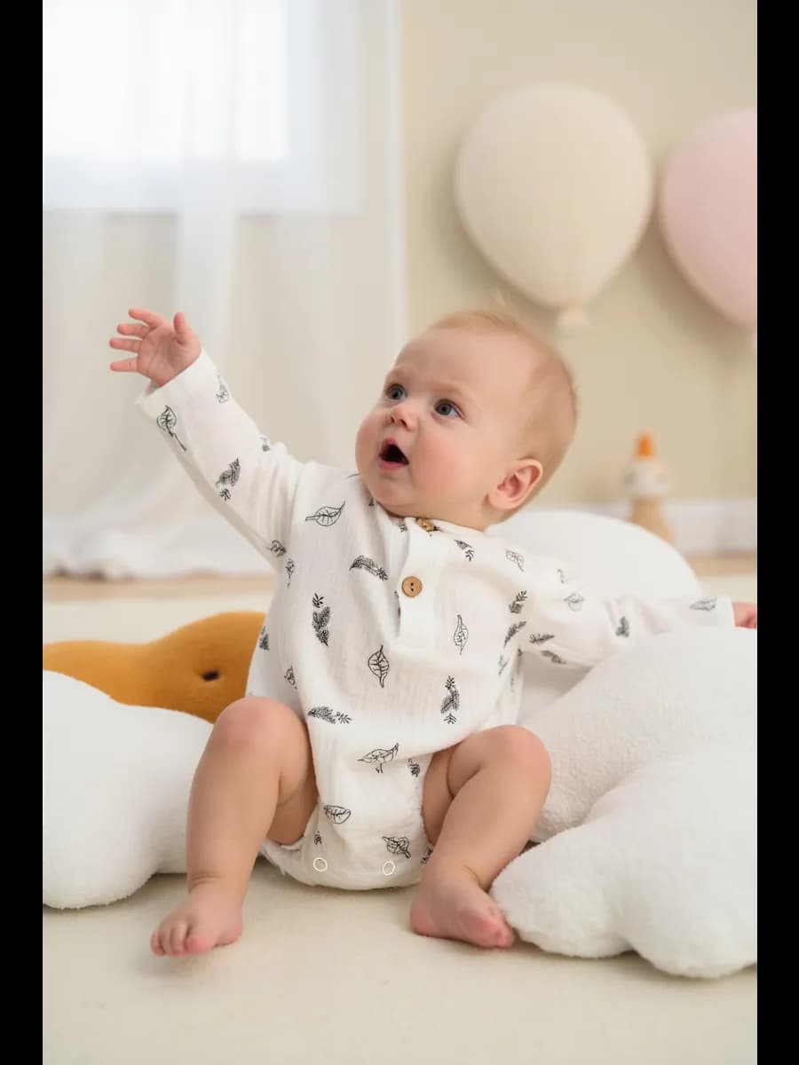 Боди для новорожденных с длинным рукавом