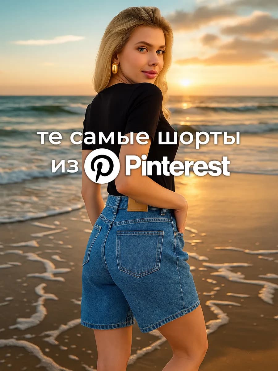 Шорты джинсовые летние бермуды