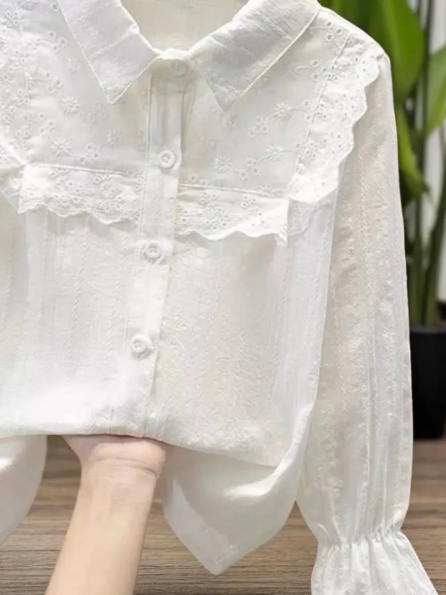 Блузка школьная белая